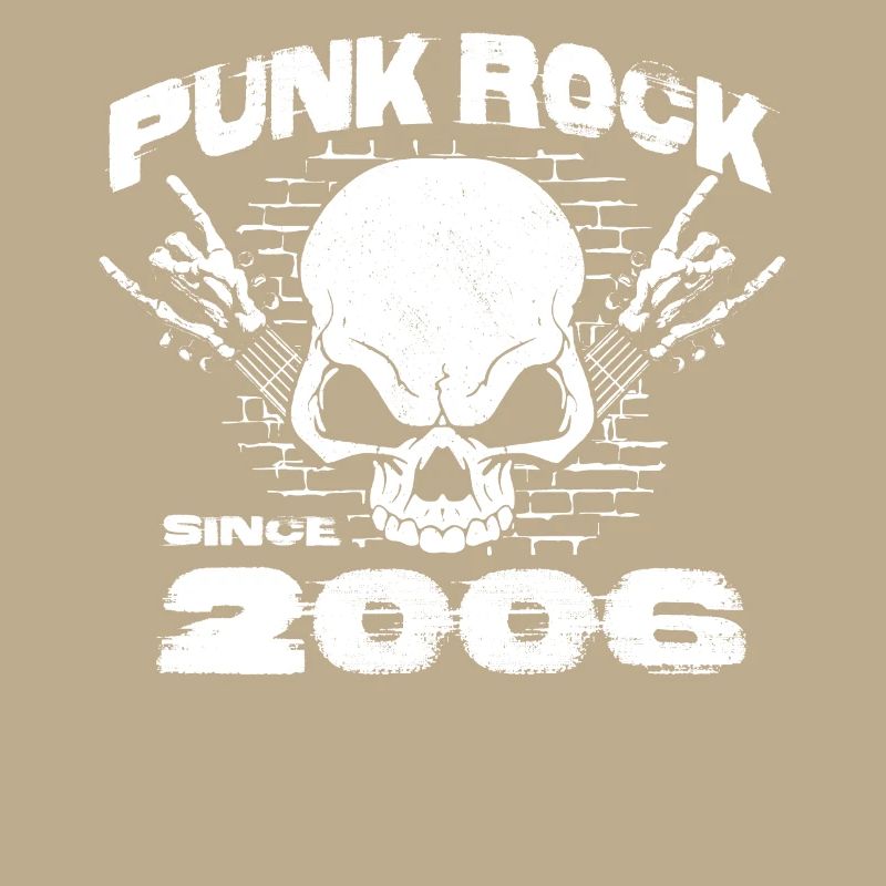 Punk Rock Since 2006 - Skull Rock Hands 18th