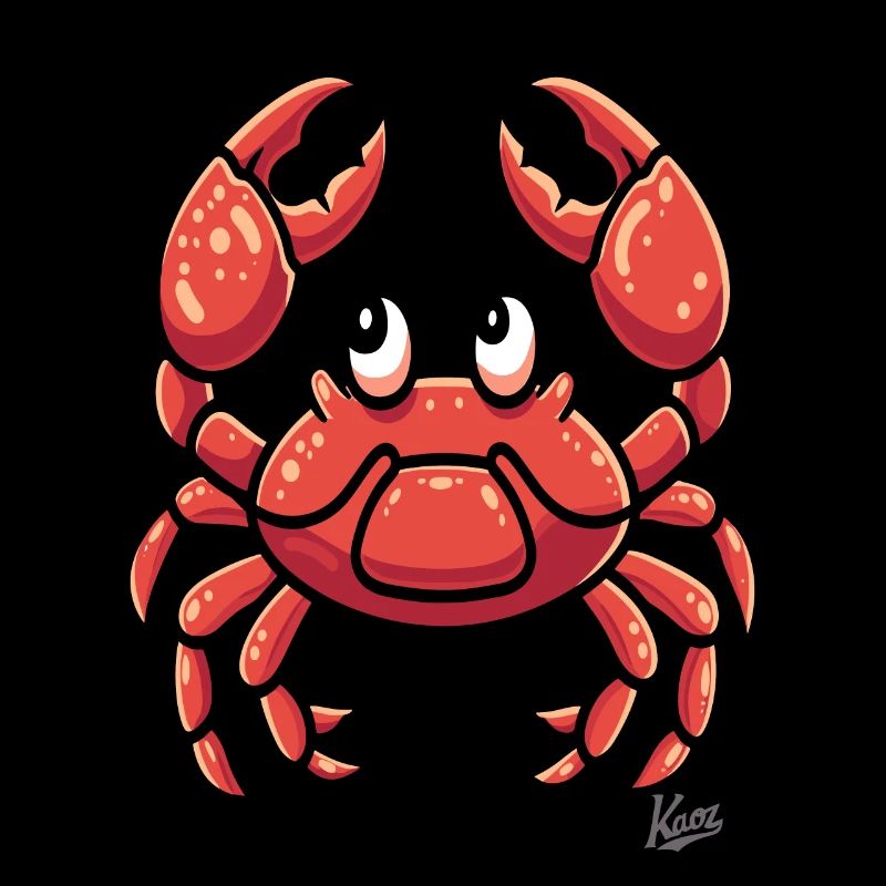 crabe de dessin animé drôle