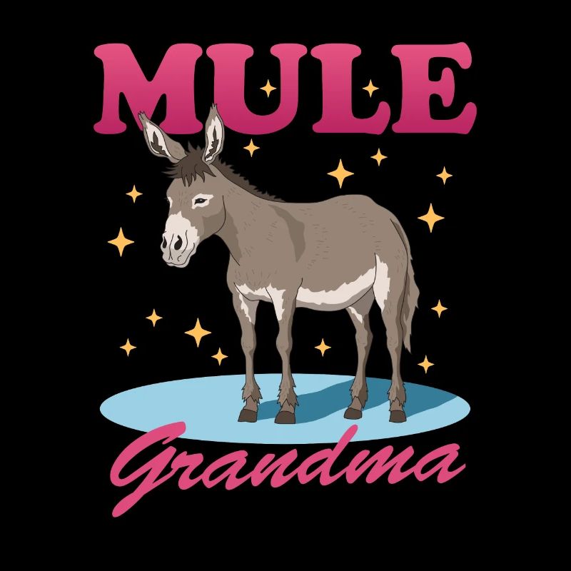 Mule Grand-mère Mule Muli Mule Cadeau