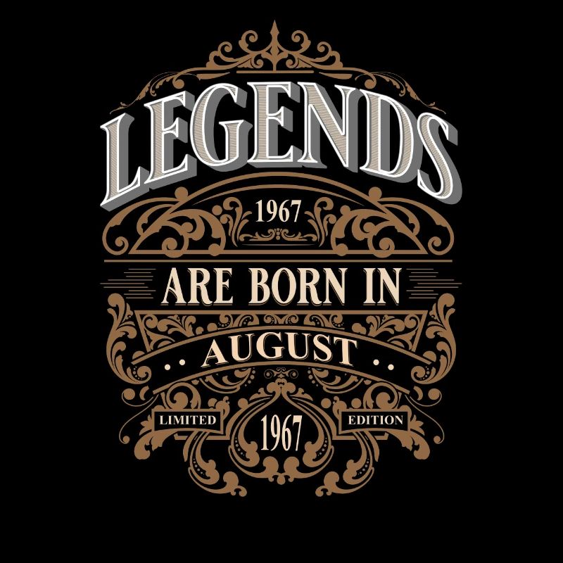 1967 Août Né Anniversaire Année de naissance