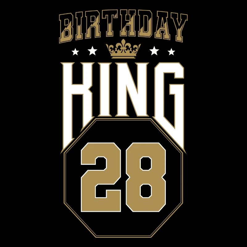 Birthday King 28 Years 28th Birthday Gift