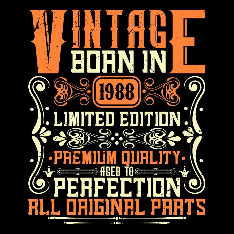 1988 Né 1988 - Année de construction 1988 Anniversaire 1988