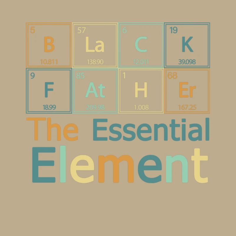 Black Father Essential Element Periodic Table