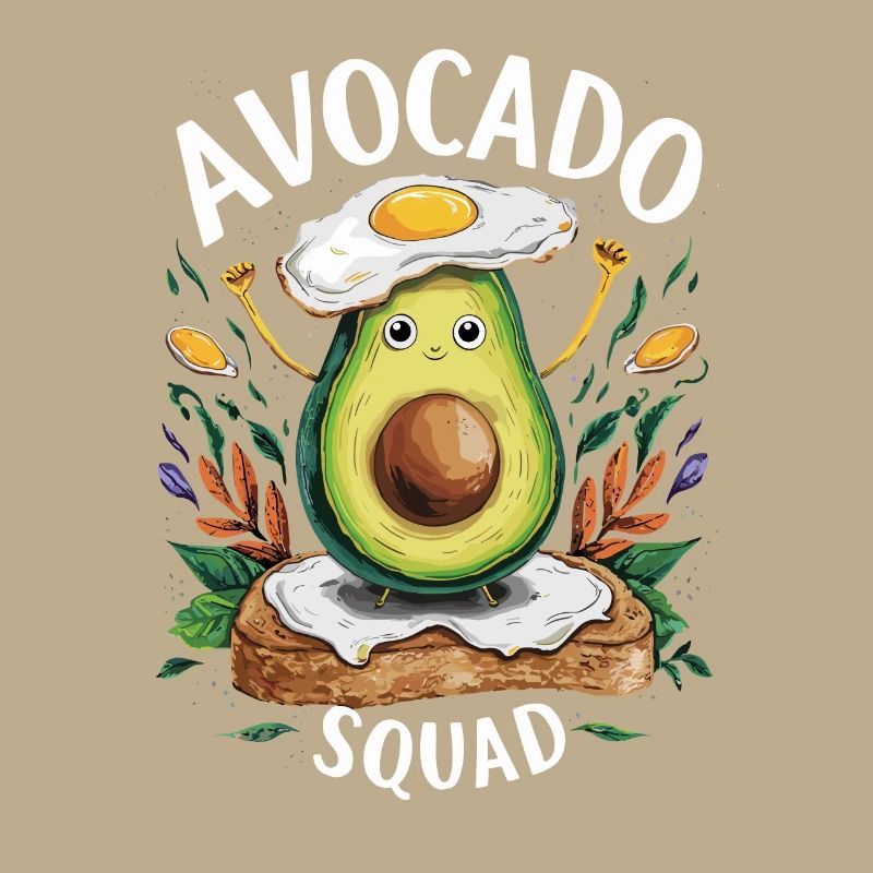Funny Avocado Squad Breakfast Lover