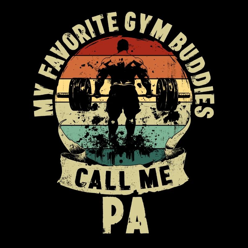 Gym Buddies Vatertag Vater Kinder Geschenk