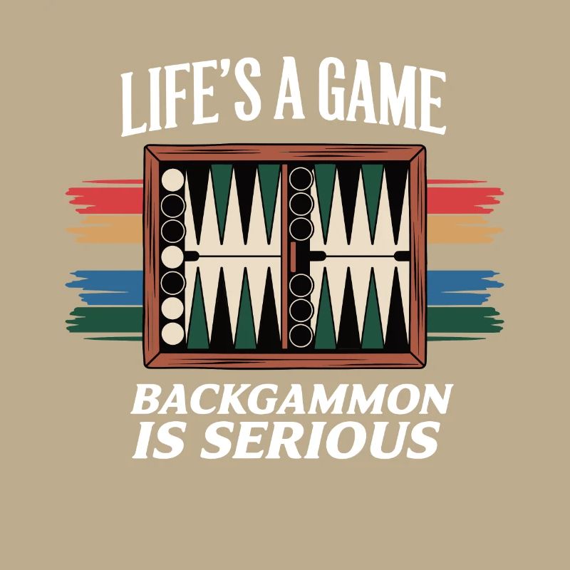 Das Leben ist ein Spiel Backgammon ist ernst Lovers Board G