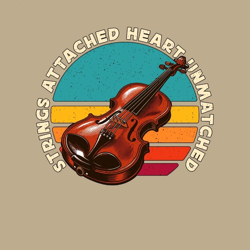 Fiddle Strings Attached Heart Musical Instrument