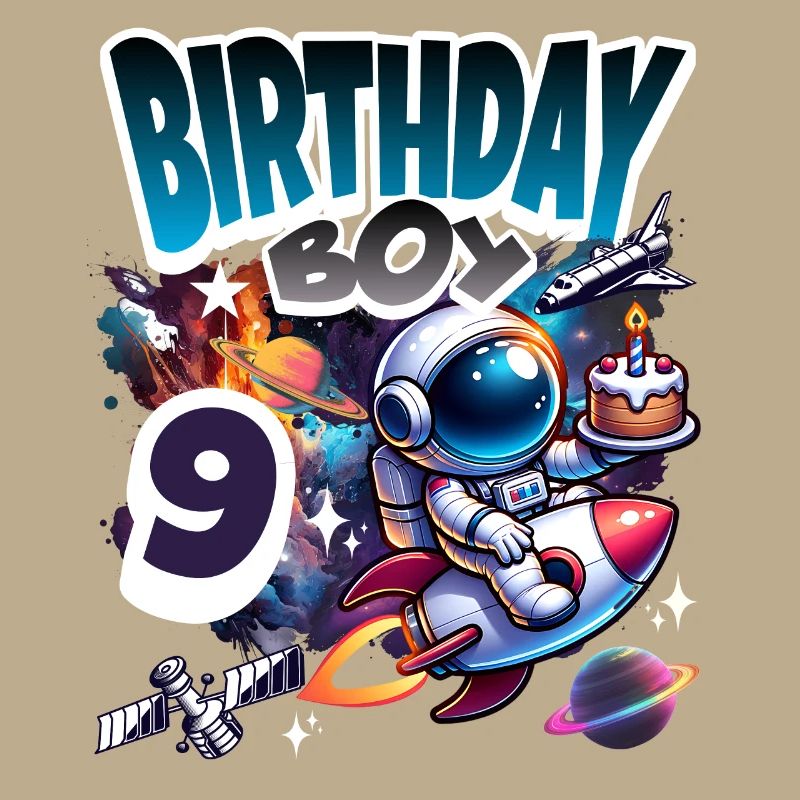 Astronaut 9th Birthday Space