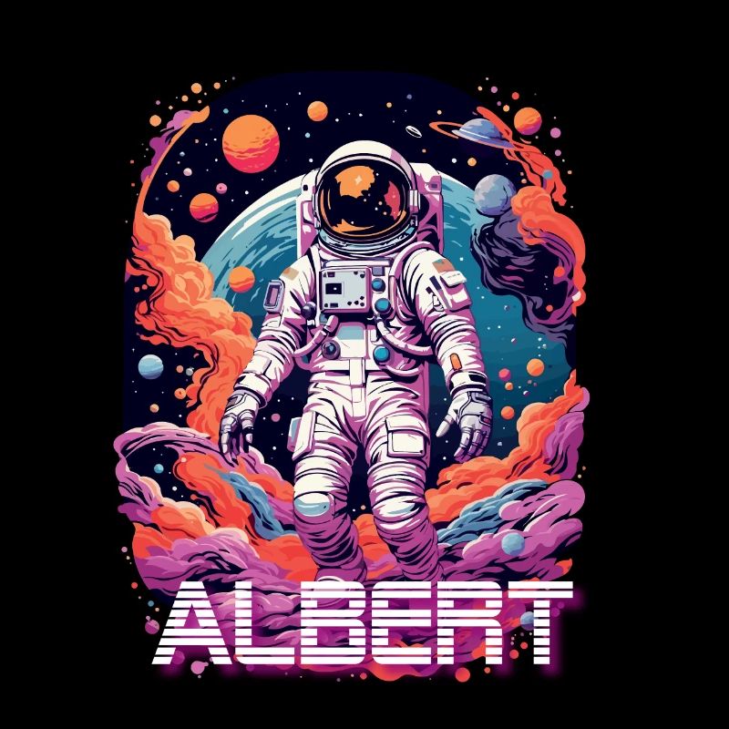 ALBERT - Beautiful boy name with cool astronaut