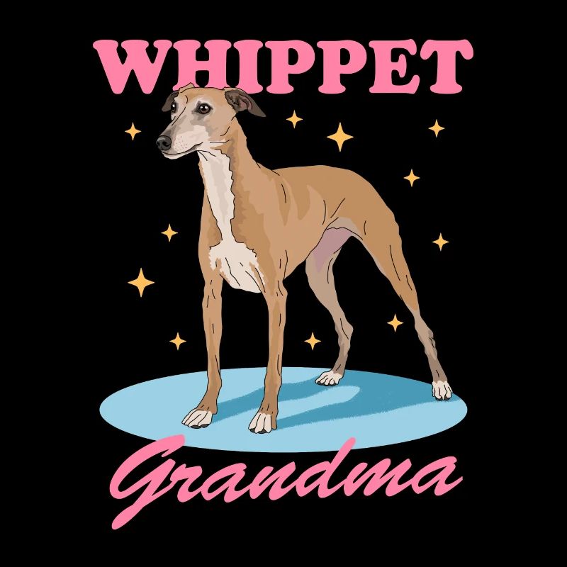 Whippet Granny English Greyhound Cadeau