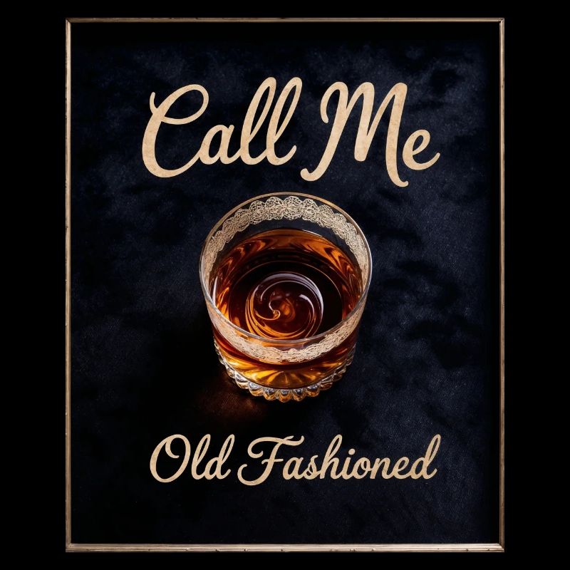 Call Me Old Fashioned Whiskey Funny
