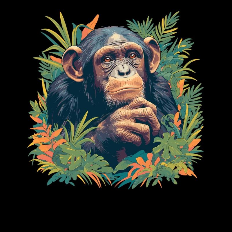 Chimpanzee Schimpansen Schimpanse