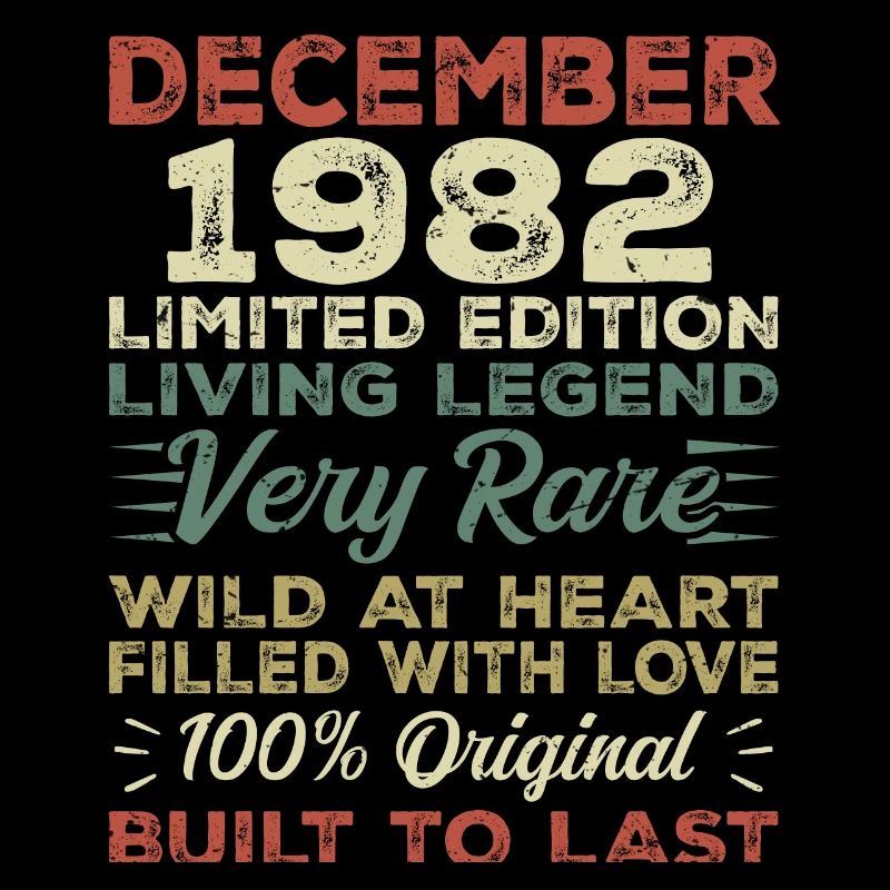 Décembre 1982 - anniversaire Décembre 1982 année