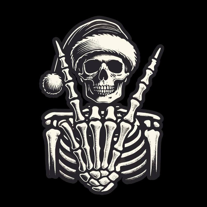 Style de Noël Cool Skeleton
