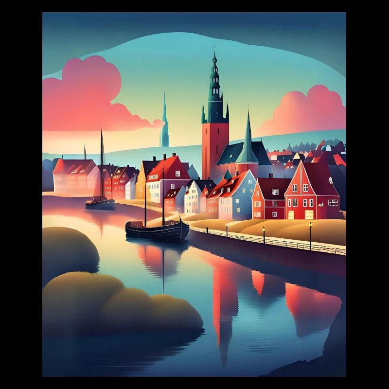 Une ville du Danemark