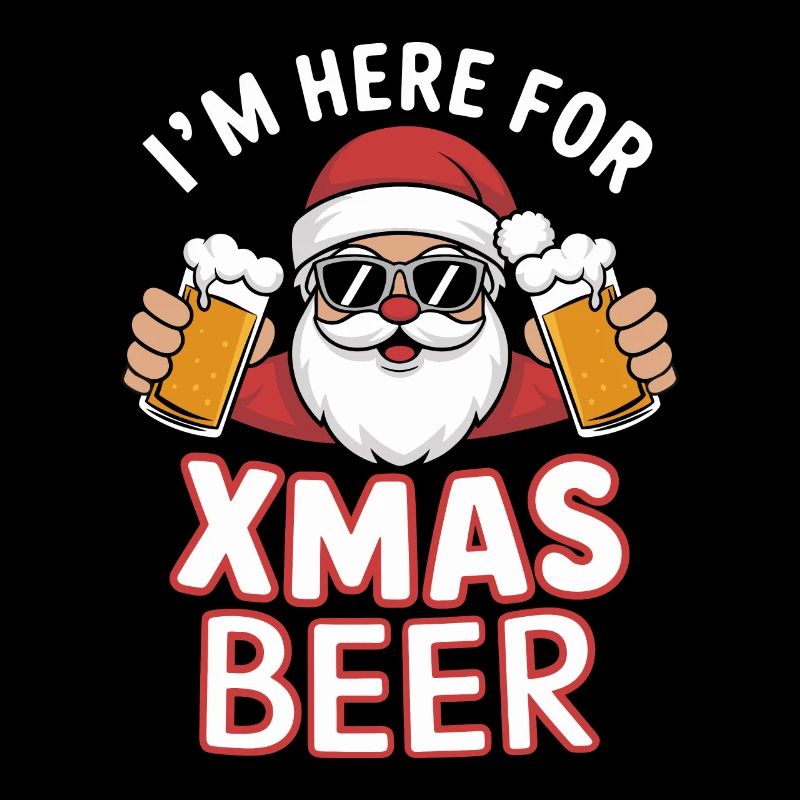 Weihnachtsmann Bier Weihnachten Spruch