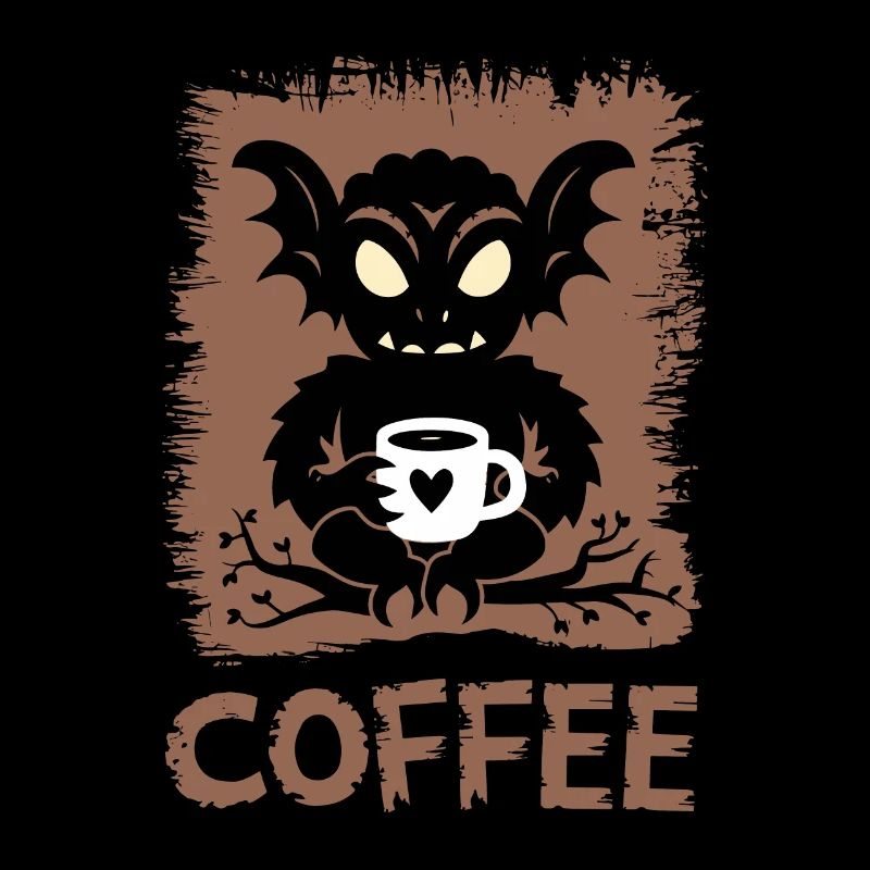 Niedliche Voodoo-Puppe Kaffee-Liebhaber