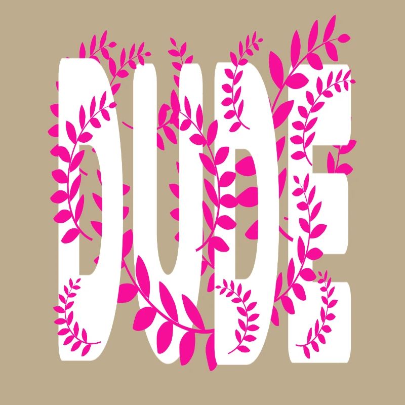 Hawaii style text Dude
