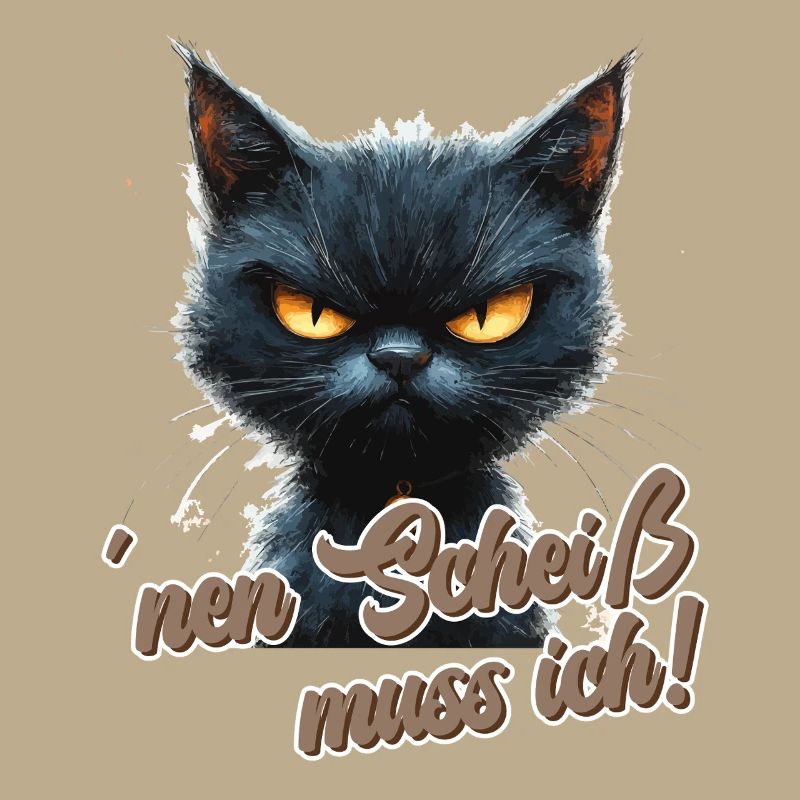 Drôle de chat avec dicton