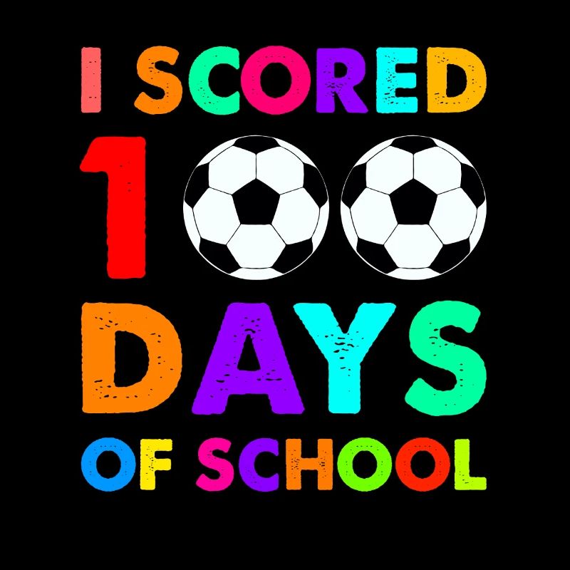 J’ai marqué 100 jours d’école - Soccer Design