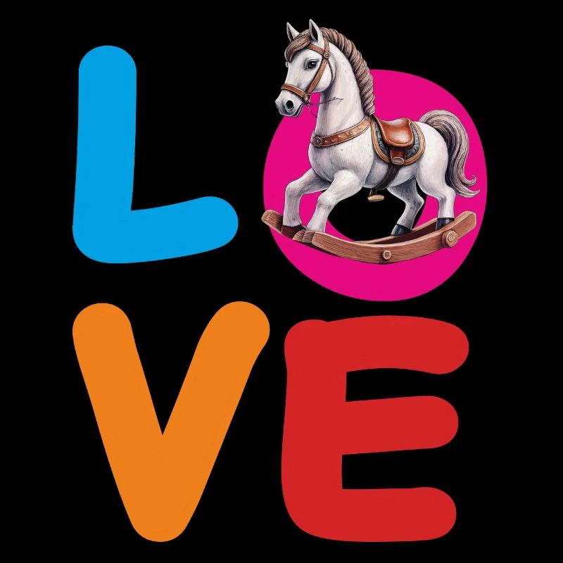 CHEVAL À BASCULE D’AMOUR