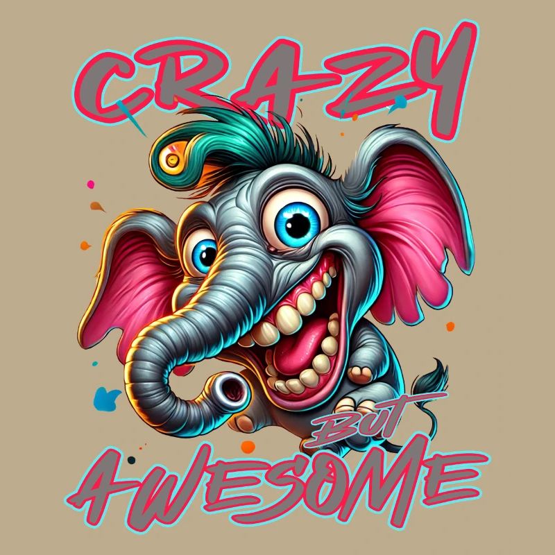 Crazy but Awesome – Elephant Comic Style