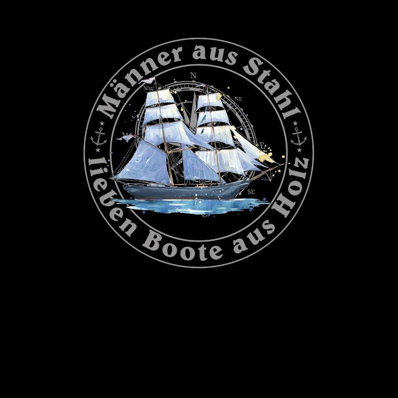 4 Männer aus Stahl lieben Boote aus Holz