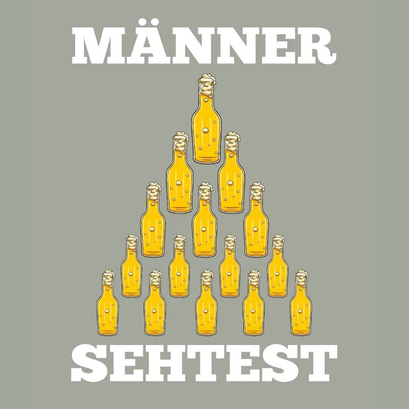 Bier Pyramide Männer Sehtest Bier Spruch