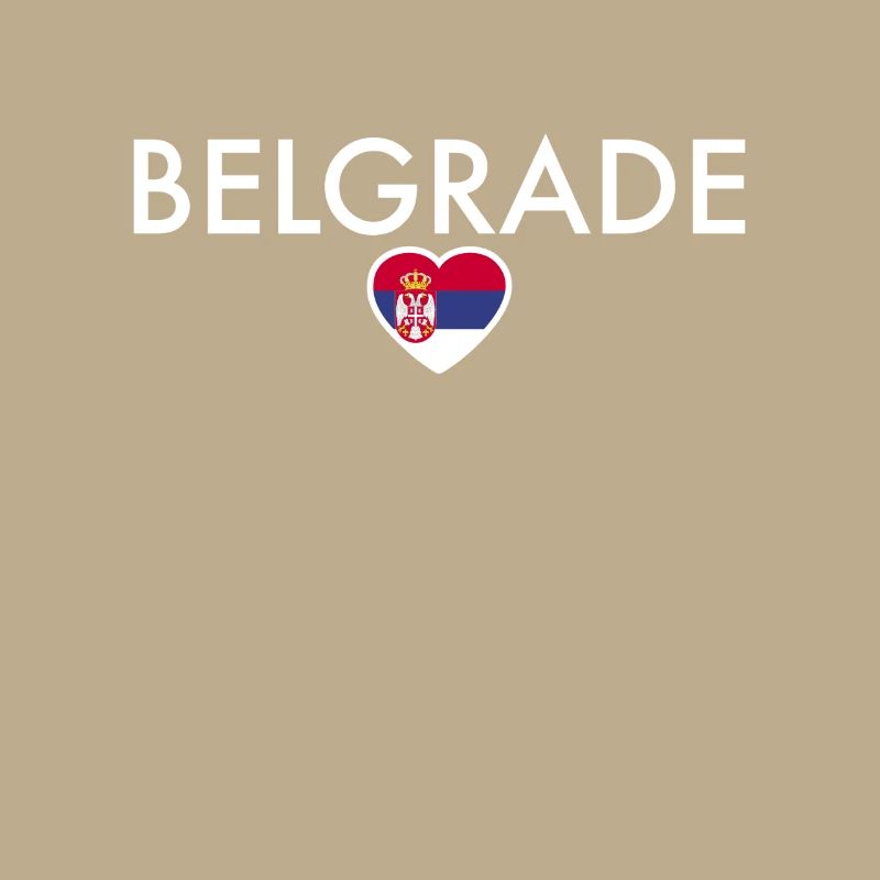 Belgrade Serbien Serbische Flagge Stolzer Serbe