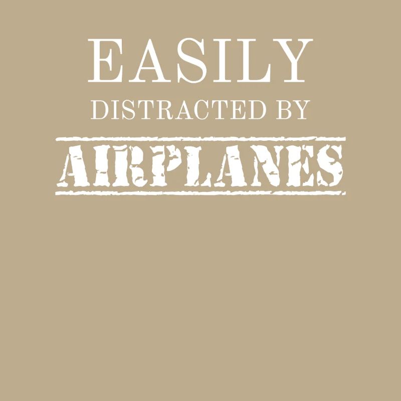 Easily Distracted By Airplanes Aviator Pilot