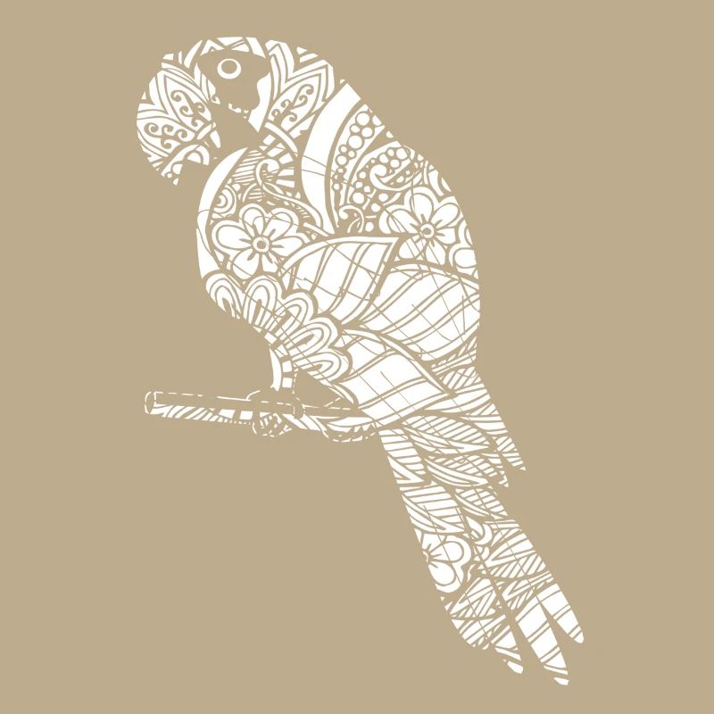 Parrot Parrot Floral Pattern