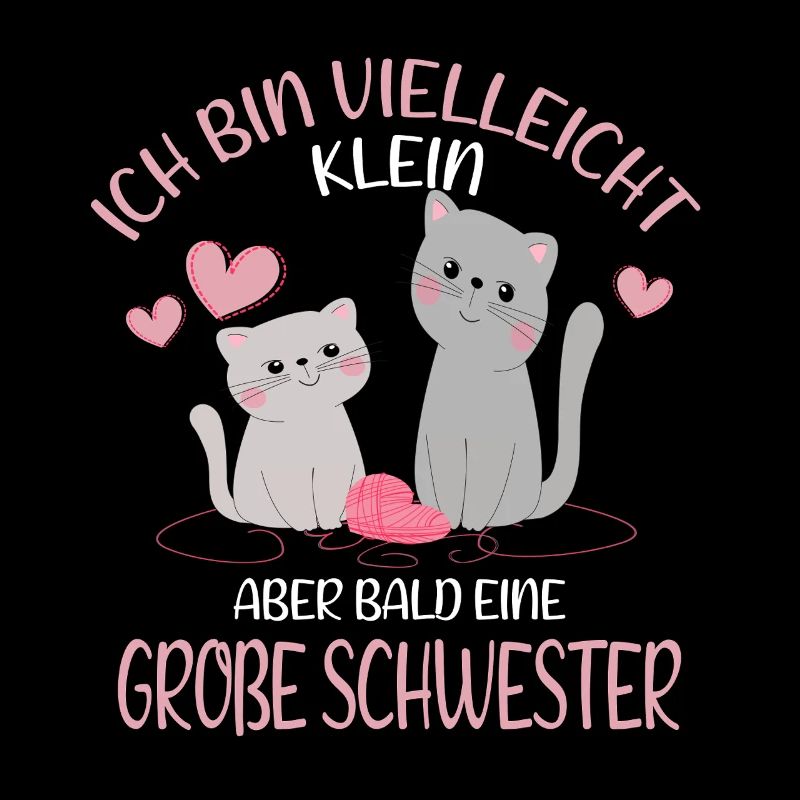 Vielleicht klein aber bald Große Schwester Katze