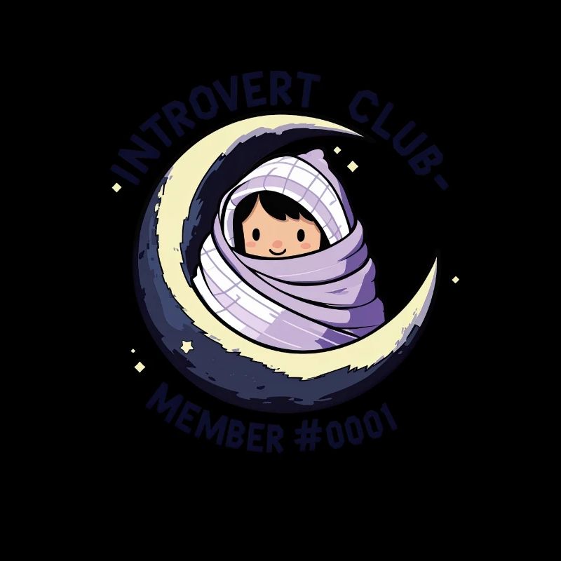 Introverti Club - Conception de lune douillette pour l’intro