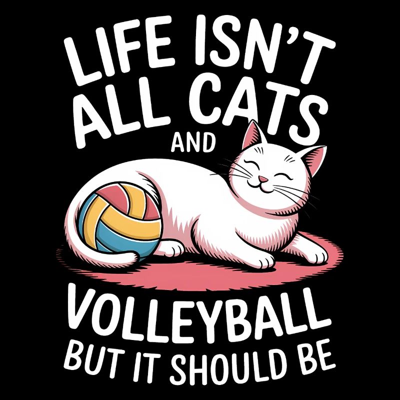 Chat de volley-ball drôle de cadeau de volley-ball