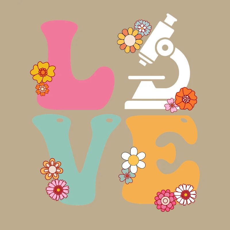 Love Medical Lab Scientist Boho Rainbow MLS