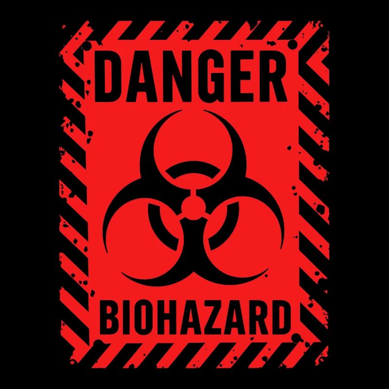 Danger Biohazard Grunge Zombies Apokalypse