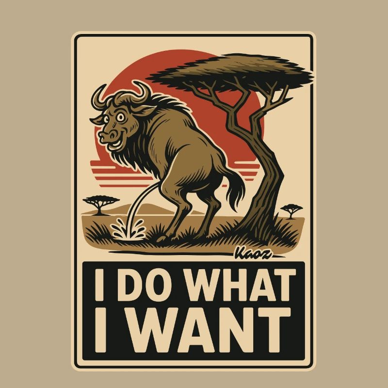 Wildebeest does what it wants – mark territory