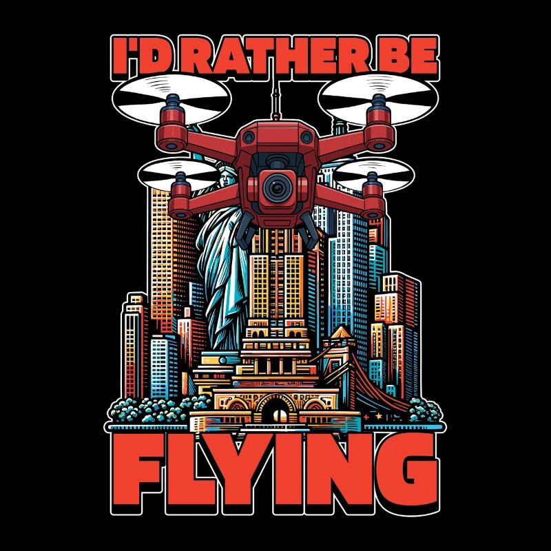 Drone Enthusiast I'd Rather Be Flying Aviation