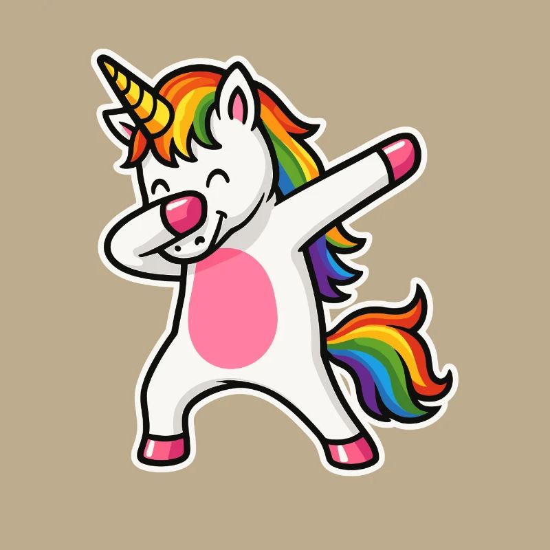 Dabbing Einhorn – Regenbogenpower & Spaß