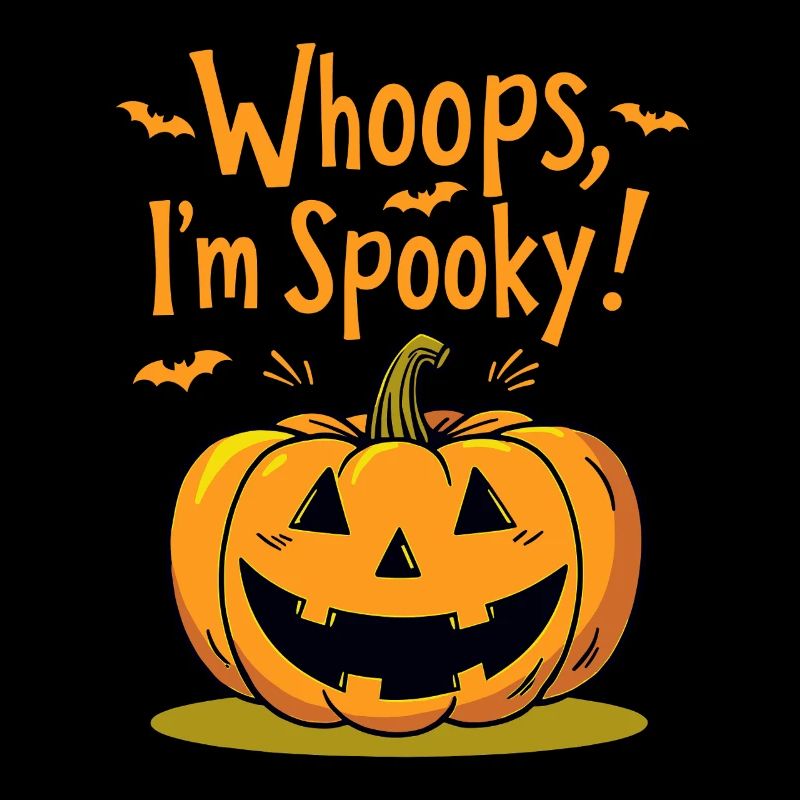 Whoops, I'm Spooky Halloween Pumpkin