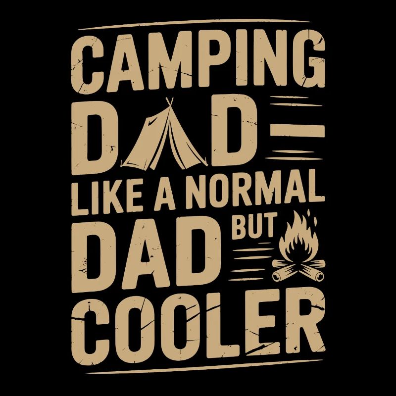 Papa Camping Décontracté et Élégant