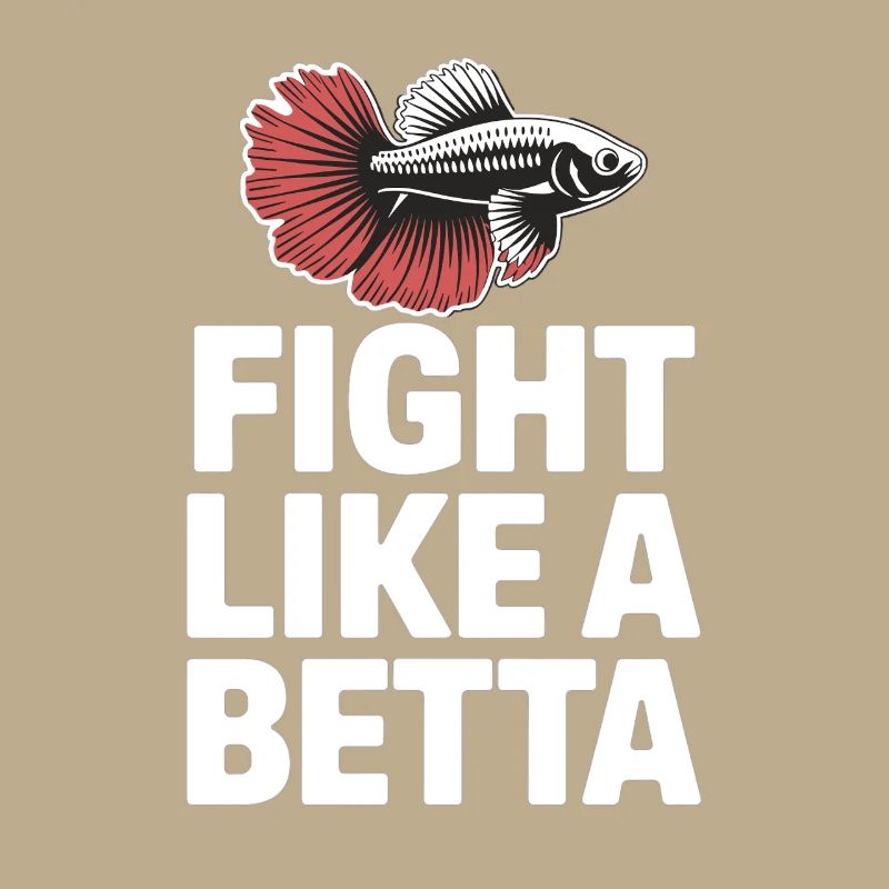Combattez comme un bêta - Design de poisson amusant