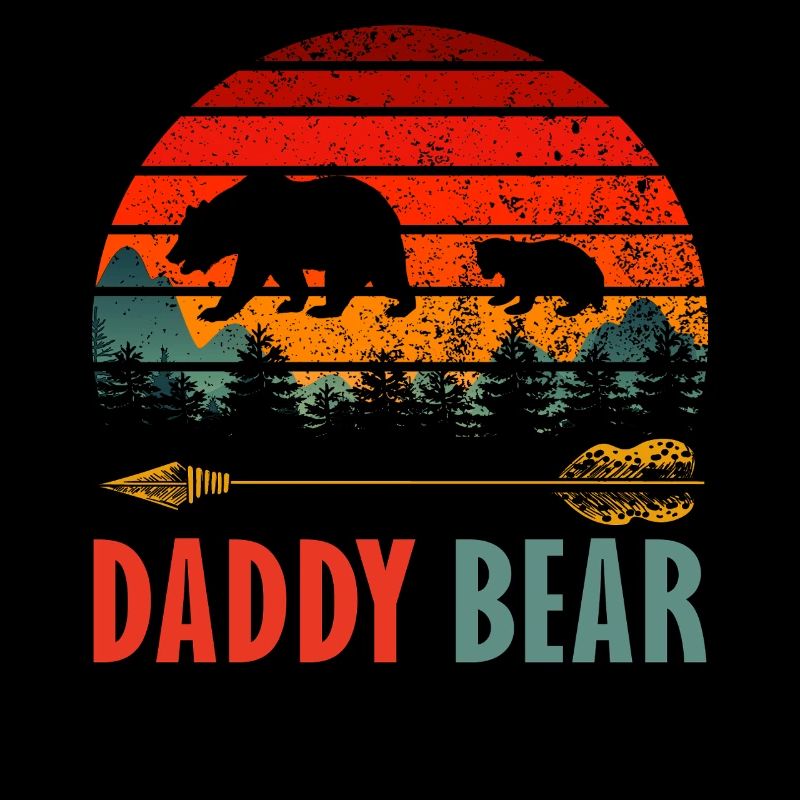Daddy Bear Wild Forest Sunset Design
