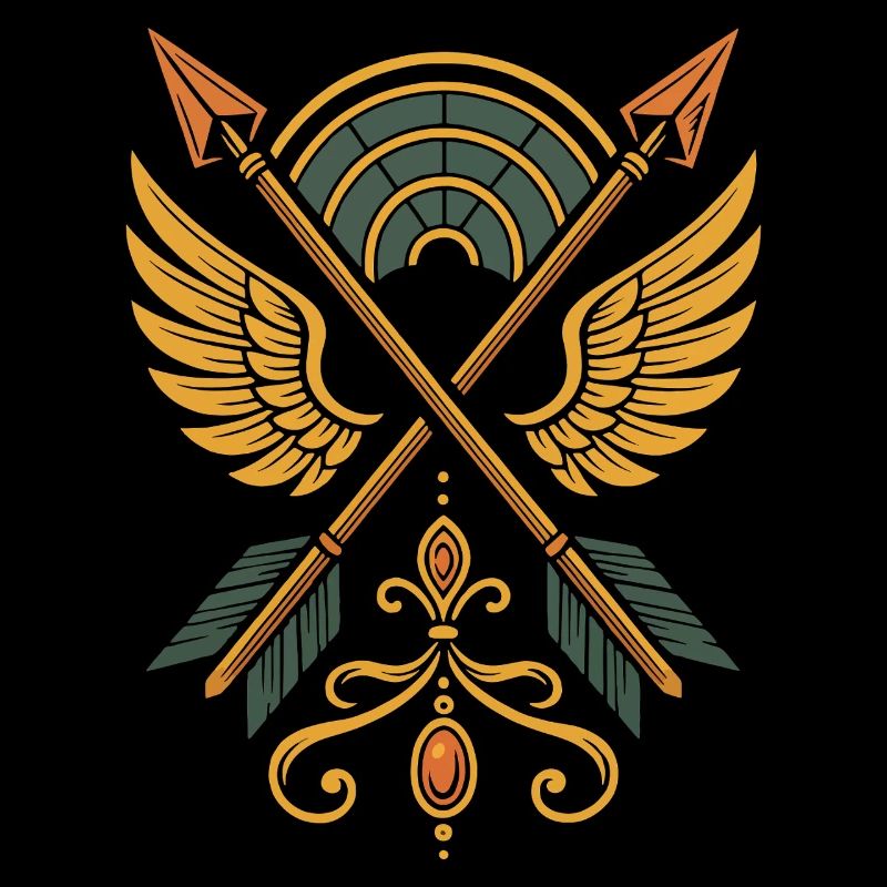Bogenschießen Ziel Bogenschütze Bogenjagd Design