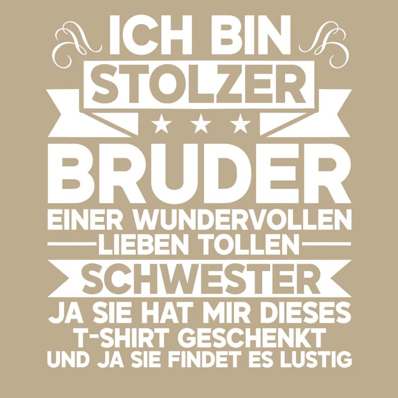 Stolzer Bruder Einer Wundervollen Schwester