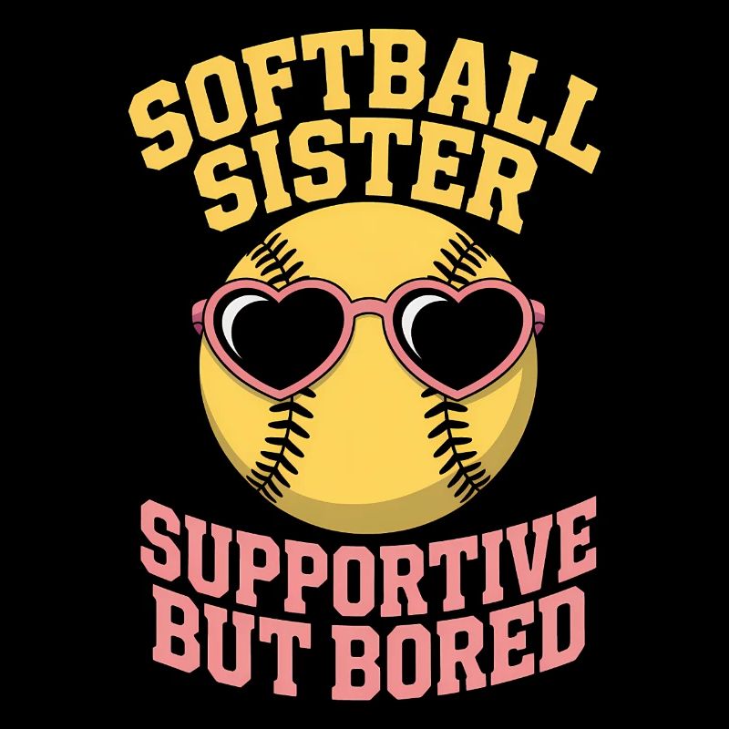 Softball Spruch Schwester Lustig Softball Geschenk