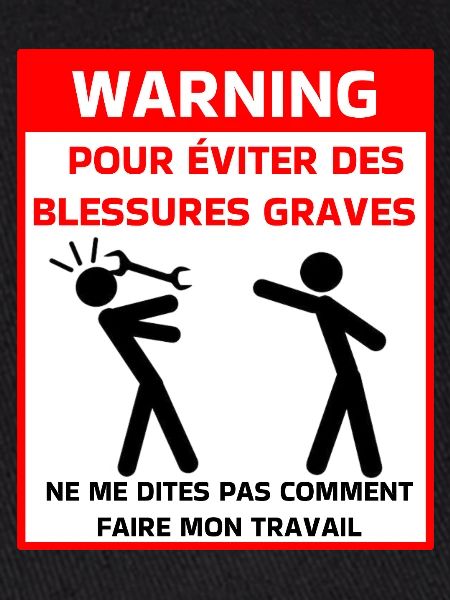 Avertissement sécurité t