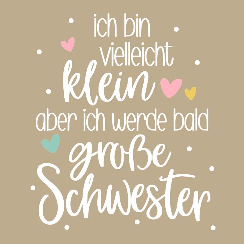 Ich bin klein aber ich werde bald große Schwester 