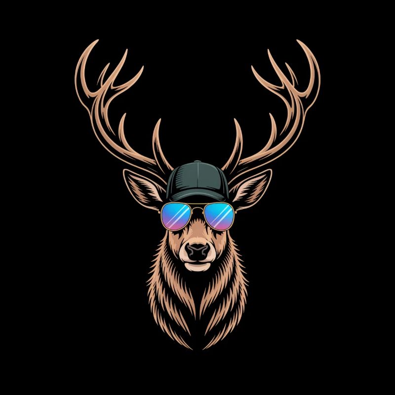 Cool deer with antlers