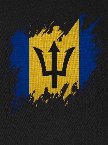 Barbados flag, torn style